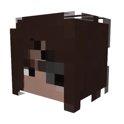 Zaroldan Minecraft avatar head, 3D render