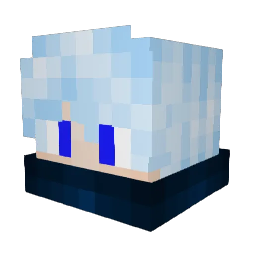 ZaronMC Minecraft avatar head, 3D render