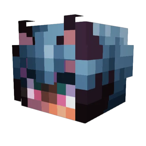 Zars70 Minecraft avatar head, 3D render