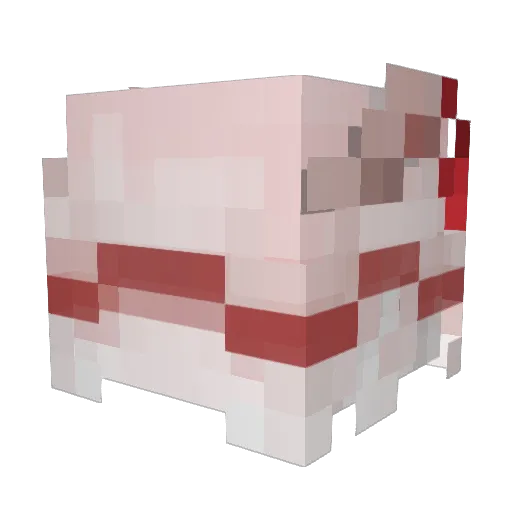 Zarstan Minecraft avatar head, 3D render