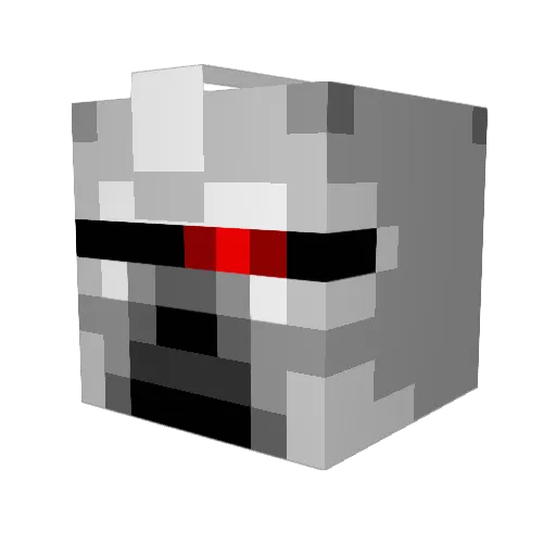 Zartarus Minecraft avatar head, 3D render