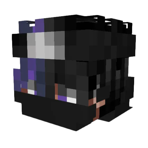 Zartod Minecraft avatar head, 3D render