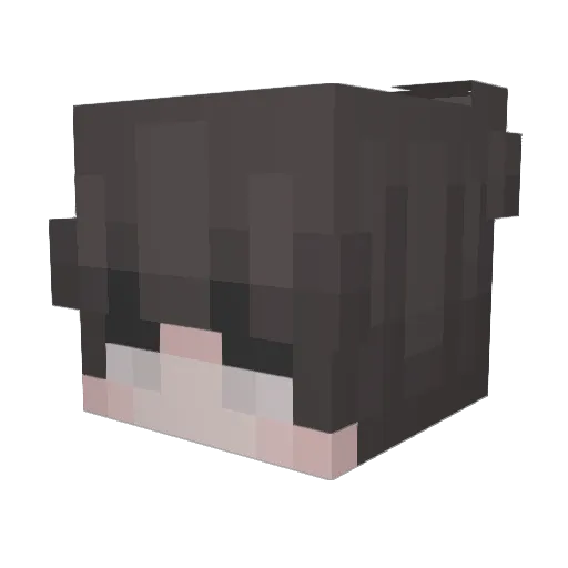 Zartou Minecraft avatar head, 3D render