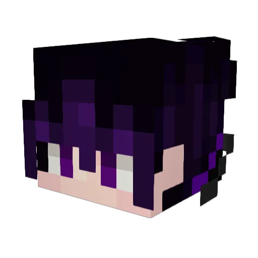 Zarvath Minecraft avatar head, 3D render