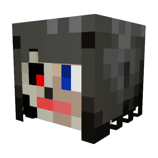 ZarvoMC Minecraft avatar head, 3D render