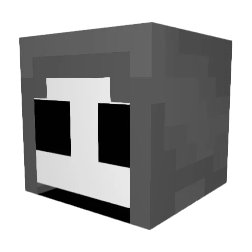 Zarwey Minecraft avatar head, 3D render