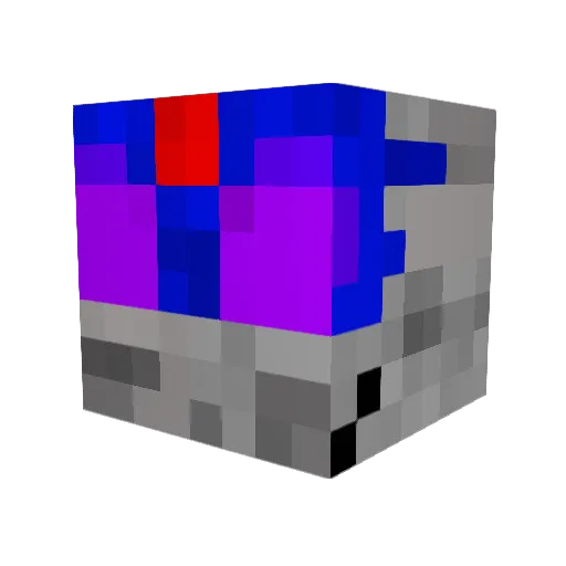 Zarxium Minecraft avatar head, 3D render