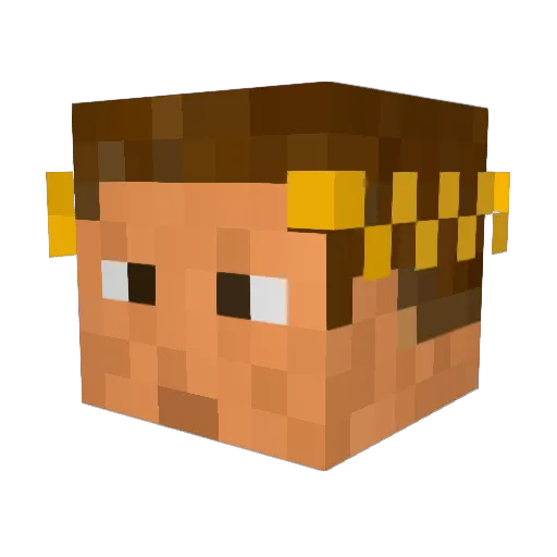 Zascod Minecraft avatar head, 3D render