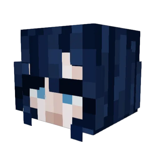 Zasderder Minecraft avatar head, 3D render