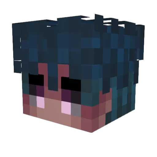 Zasiel_420 Minecraft avatar head, 3D render