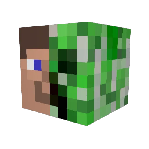 Zaster14 Minecraft avatar head, 3D render