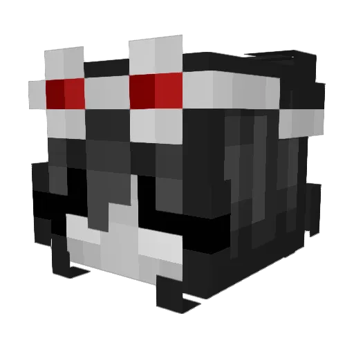 Zastttt Minecraft avatar head, 3D render