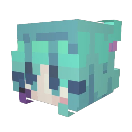 ZastyDabz Minecraft avatar head, 3D render