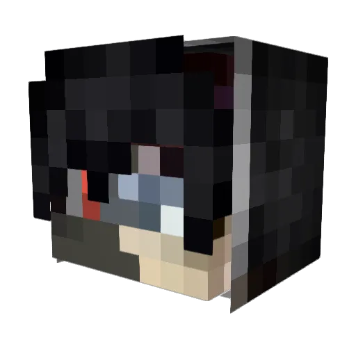 Zatalyst Minecraft avatar head, 3D render