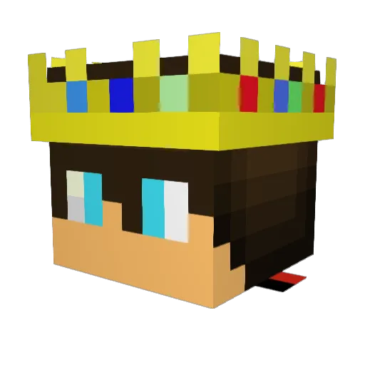 ZatanicZaddy Minecraft avatar head, 3D render