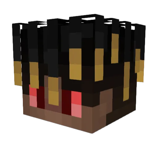 ZateMind Minecraft avatar head, 3D render