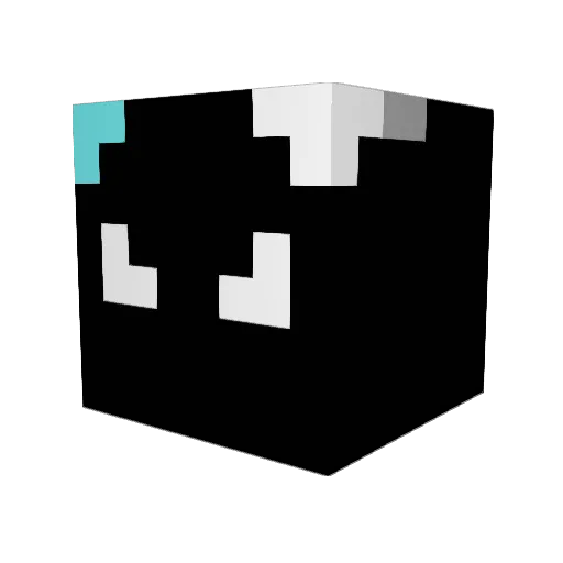 Zater23 Minecraft avatar head, 3D render