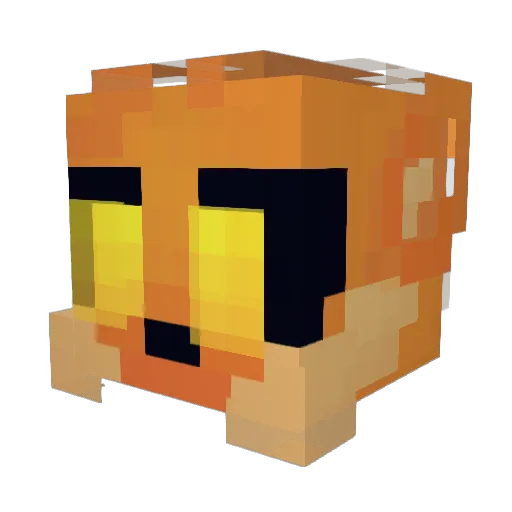 Zatmaggot Minecraft avatar head, 3D render