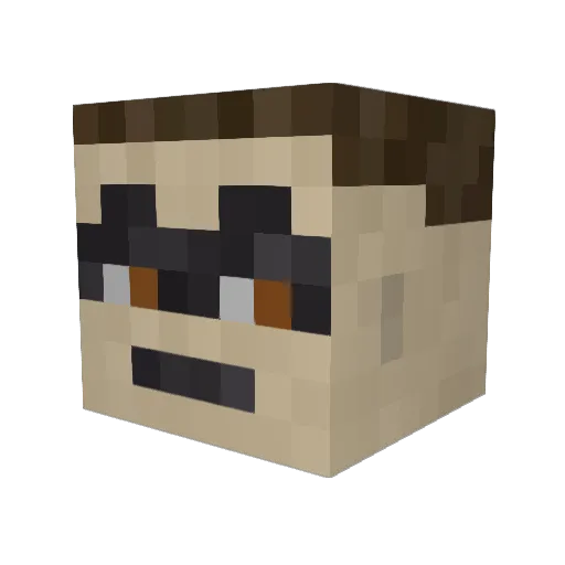 Zatman91 Minecraft avatar head, 3D render