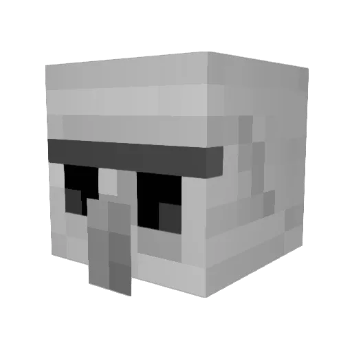 ZatosL Minecraft avatar head, 3D render