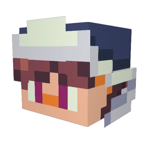Zatrit156 Minecraft avatar head, 3D render