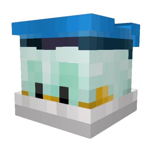 ZatroxGHG Minecraft avatar head, 3D render