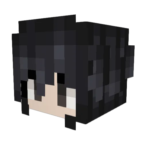 Zatus Minecraft avatar head, 3D render