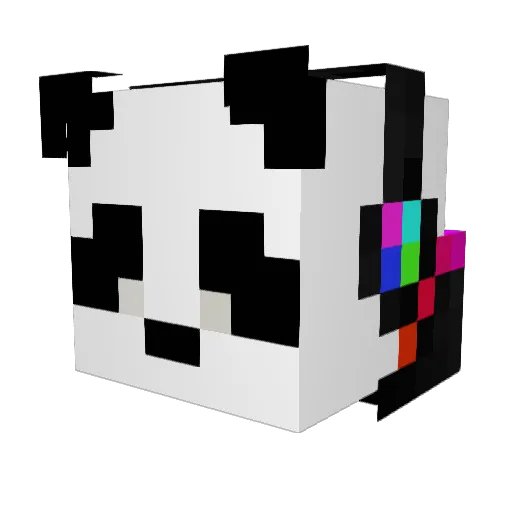 ZauberBen Minecraft avatar head, 3D render