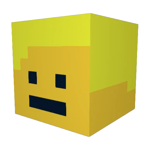 ZauberStone Minecraft avatar head, 3D render