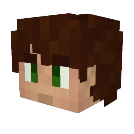 Zauberer007 Minecraft avatar head, 3D render