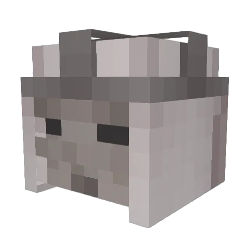 Zauckiel Minecraft avatar head, 3D render