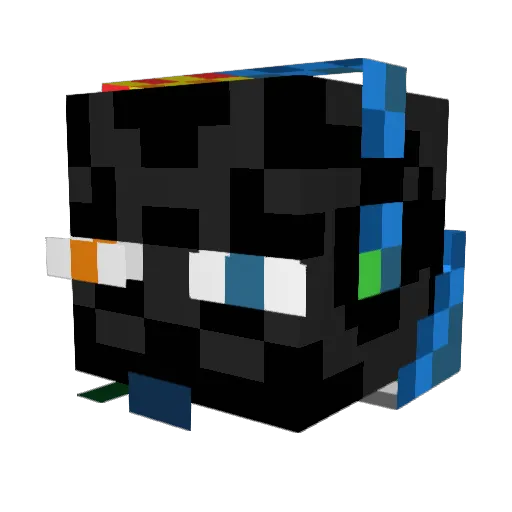 Zaucyl Minecraft avatar head, 3D render