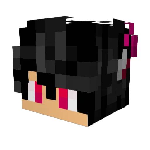 Zauraaaak Minecraft avatar head, 3D render
