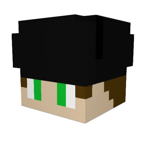 Zava9978 Minecraft avatar head, 3D render
