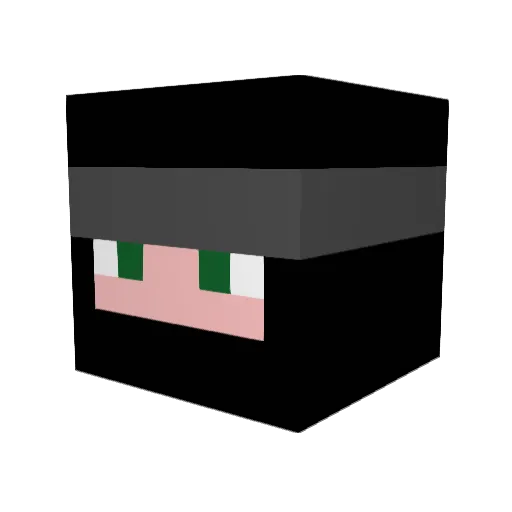 Zavdesu Minecraft avatar head, 3D render