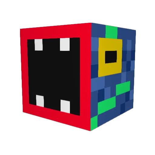 Zaveed Minecraft avatar head, 3D render