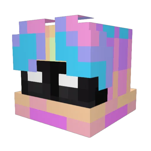 Zaviec Minecraft avatar head, 3D render