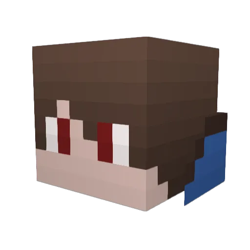 Zavior11 Minecraft avatar head, 3D render