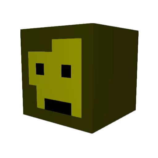 Zavix431 Minecraft avatar head, 3D render