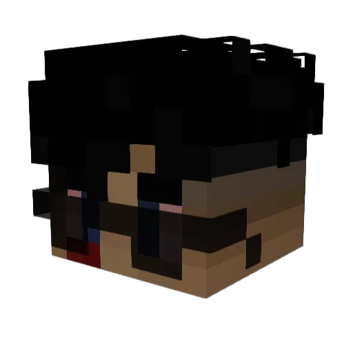 Zavrikk Minecraft avatar head, 3D render