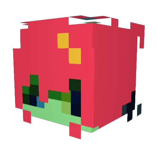Zavyq_ Minecraft avatar head, 3D render
