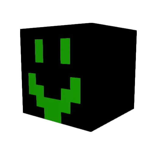 Zawark Minecraft avatar head, 3D render