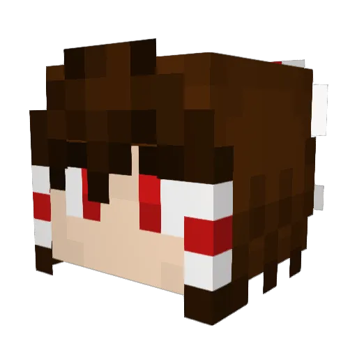 ZawmBuhFyed Minecraft avatar head, 3D render