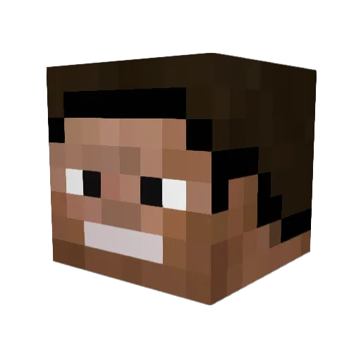 ZawoxHD Minecraft avatar head, 3D render