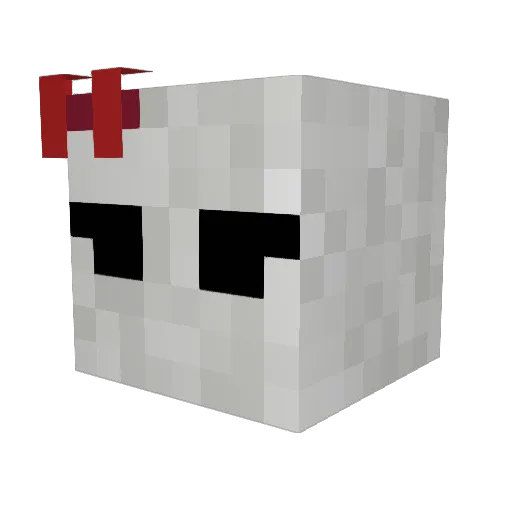 Zax4Why Minecraft avatar head, 3D render
