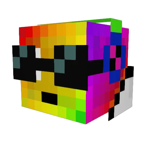 Zaxapias Minecraft avatar head, 3D render