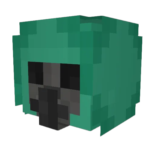 ZaxeZ Minecraft avatar head, 3D render