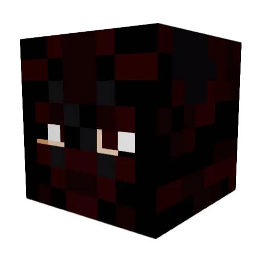 Zaxris Minecraft avatar head, 3D render