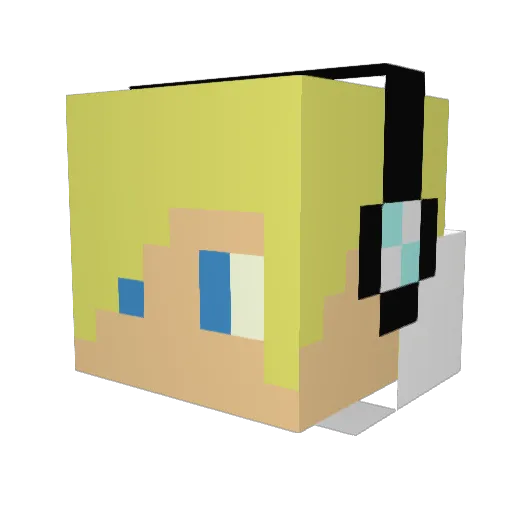Zaxx559 Minecraft avatar head, 3D render