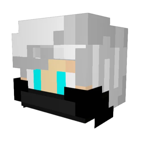 ZayEsprit Minecraft avatar head, 3D render